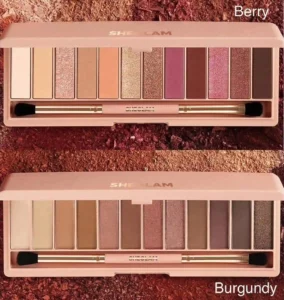پالت سایه چشم ۱۲ عددی شیگلم رنگ BERRY و BURGUNDY