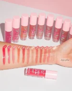 لیپ گلاس رنگی حجم دهنده PLUMPED LIPS گلدن رز - تصویر 4