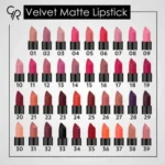 رژ لب جامد گلدن رز مدل VELVET MATTE - تصویر 2